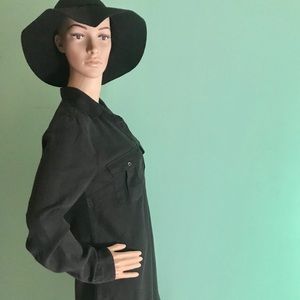 H&M Conscious button up tunic, lyocell, 8 NWT